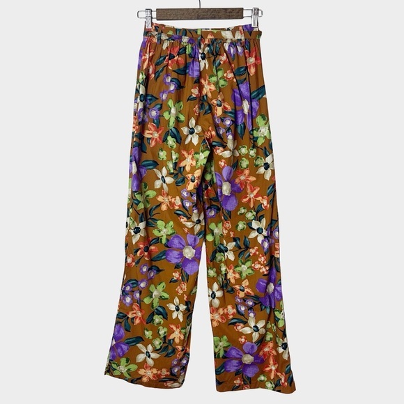 Anthropologie‎ Current Air Odette Floral Wide Leg Pants XS Boho Festival - Picture 6 of 11